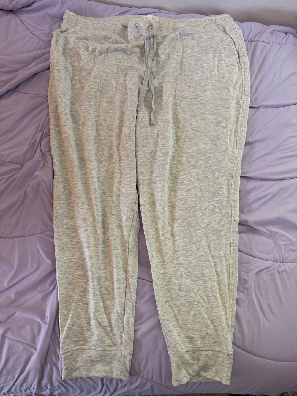 Lou & Grey LOFT Light Gray Women's Jogger Pants